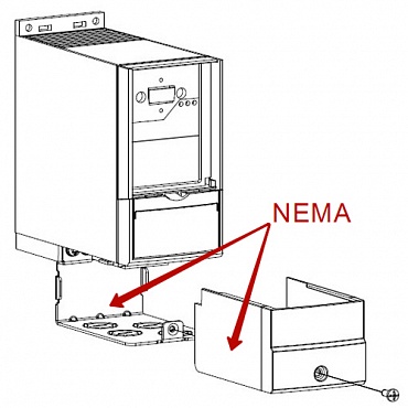 Монтажный набор для повышения уровня защиты до Nema Type 1 для корпуса M3 132B0105