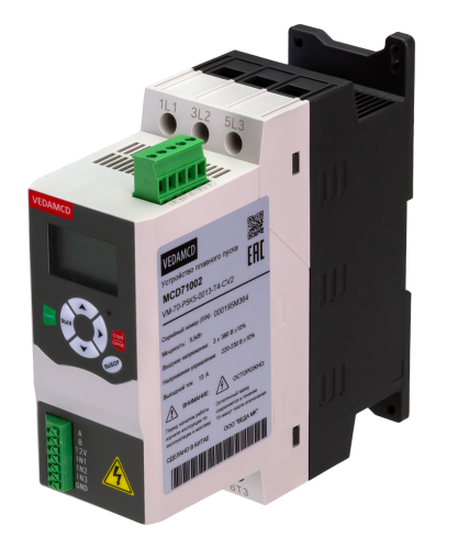Устройство плавного пуска VEDA MCD7 — MCD71003 — VM-70-P7K5-0017-T4-CV2