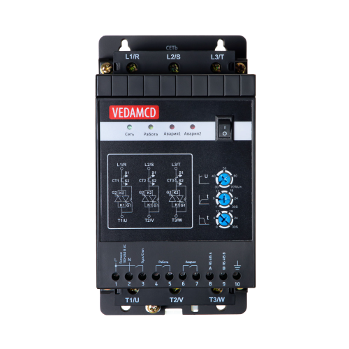 Устройство плавного пуска VEDA MCD1 — MCD13305 — VM-10-P1K5-0009-S2-CV2-B-M
